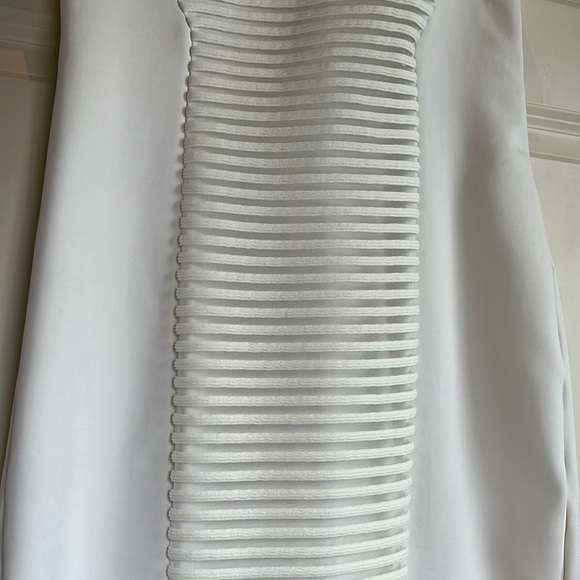Yigal Azrouel White Striped Mini Dress - Picture 3 of 11